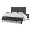 Cama Europea CIC King Ortopedic Advance + Respaldo Eufrates + 2 Veladores + Almohadas + Plum&oacute;n