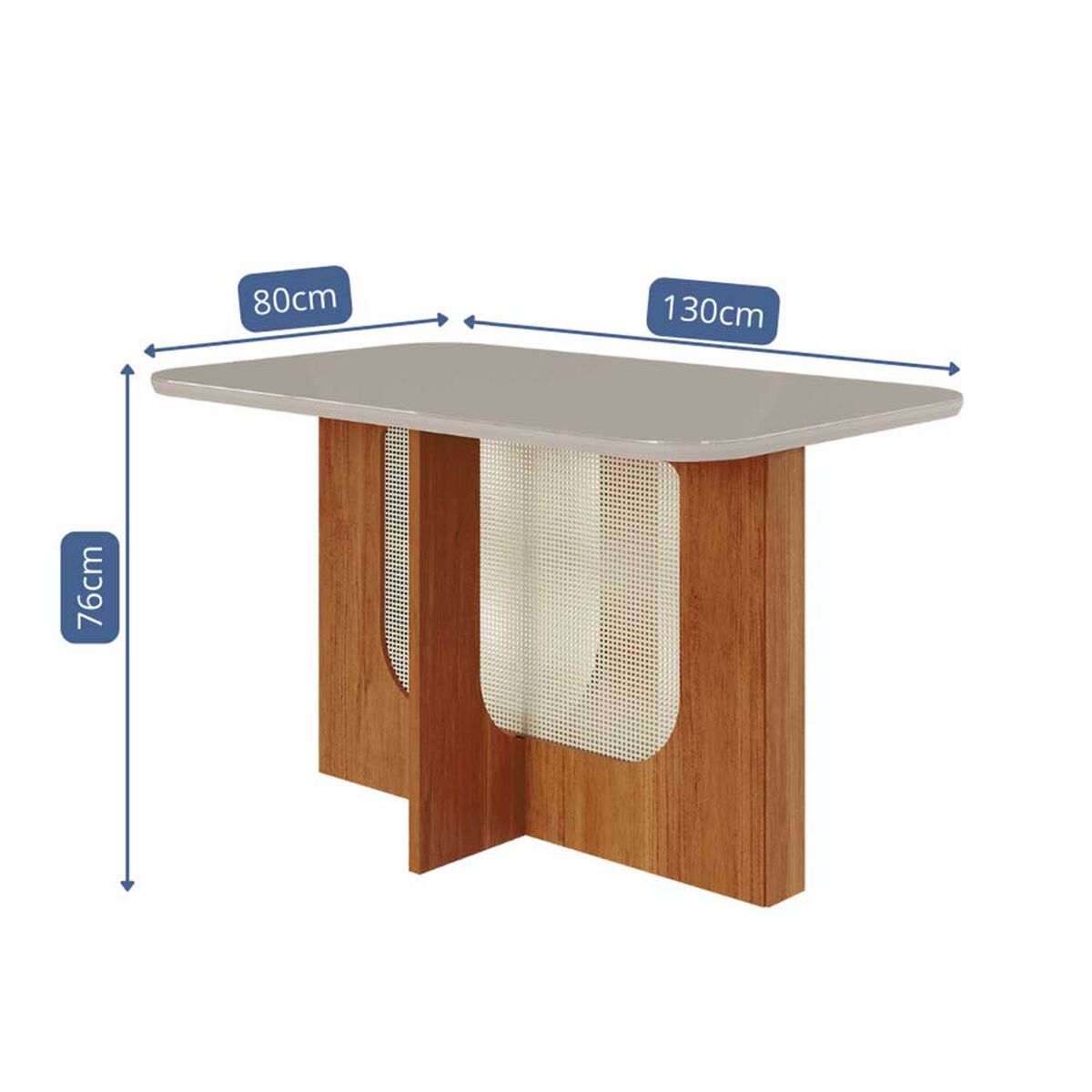 Juego de comedor Decocasa Louis 4 Sillas Off White