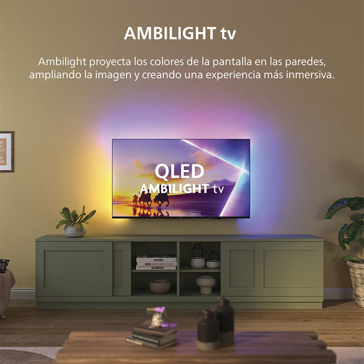 Smart TV QLED 55" Philips 4K UHD Titan OS 55PUD8250