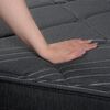 Cama Europea Flex 2 Plazas Black + 1 Respaldo