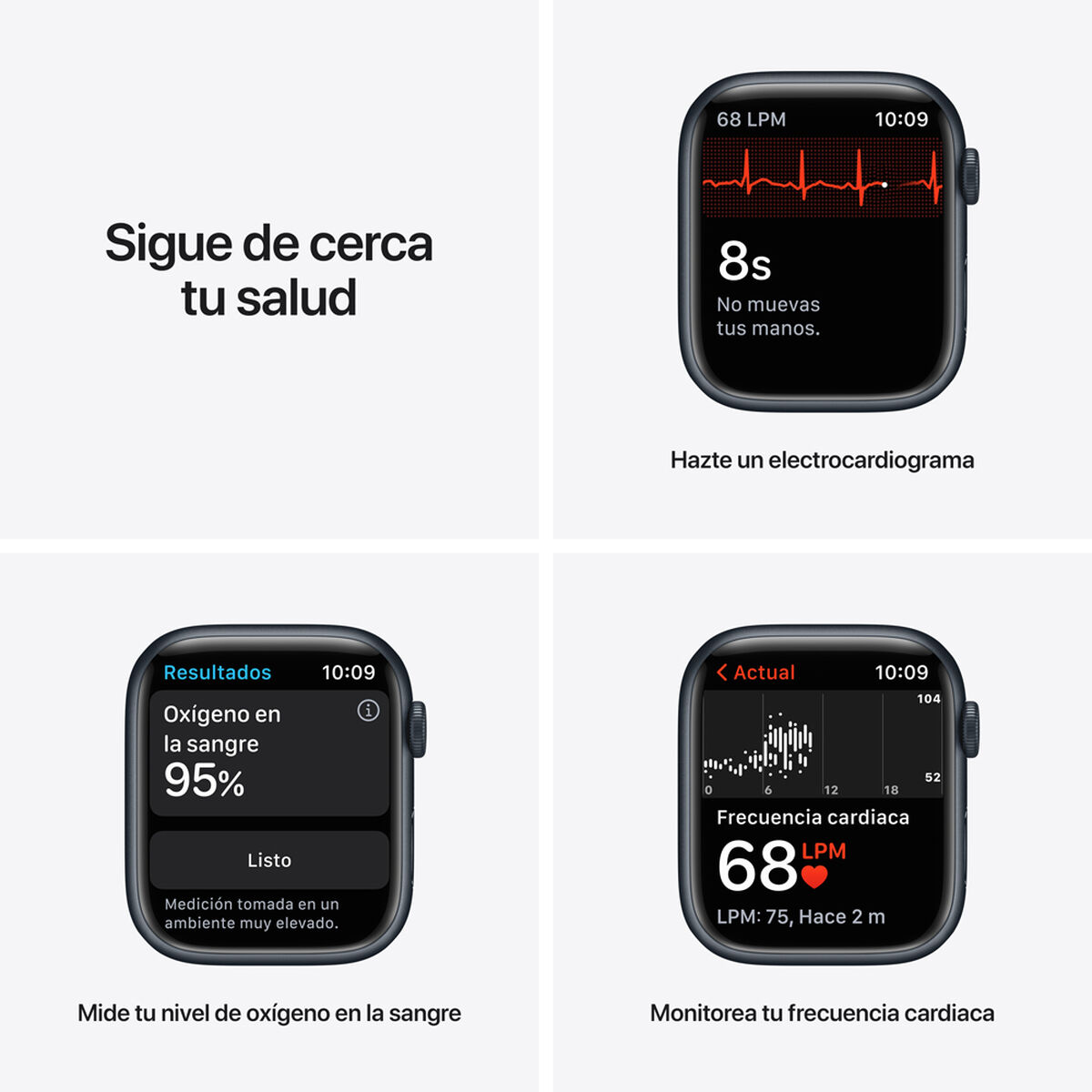 Smartwatch Apple Watch S7 GPS 45mm Medianoche