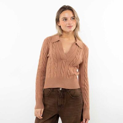 Sweater Cuello Mujer Icono