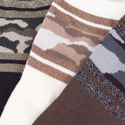 Imagen 2 del producto Pack 3 Calcetines Mujer Icono Oliva