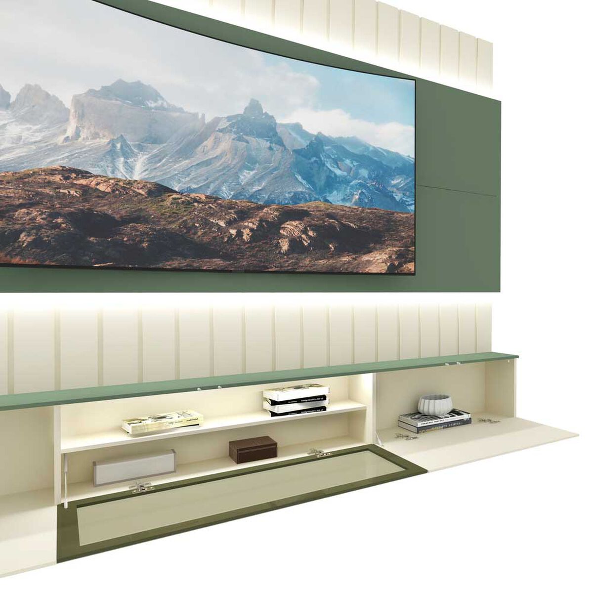 Home Decocasa Soberano hasta 85" Off White Verde