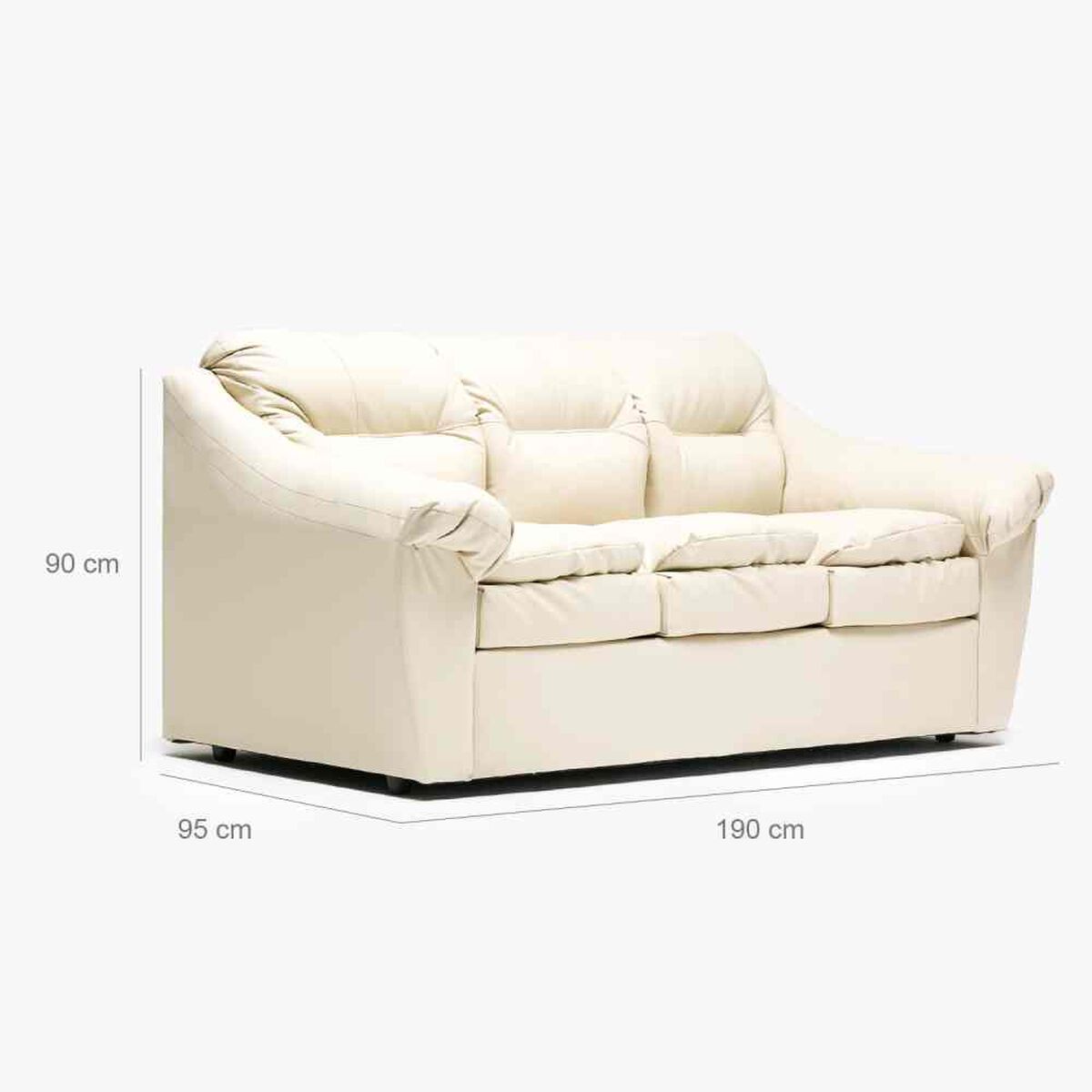 Sofá Cabsur Bali 3 Cuerpos Beige