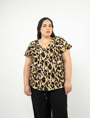 Imagen 1 del producto Blusa Manga Corta Mujer Extralindas Cafe, Crudo, Negro, Oliva, Rosado