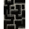 Bajada de Cama Idetex Shaggy Maze 50 x 100 cm Negro