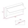 Escritorio Plegable TuHome Wall Plomo/Blanco
