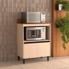 Mueble Base de Cocina Premier Vekkahome 2 Puertas Beige