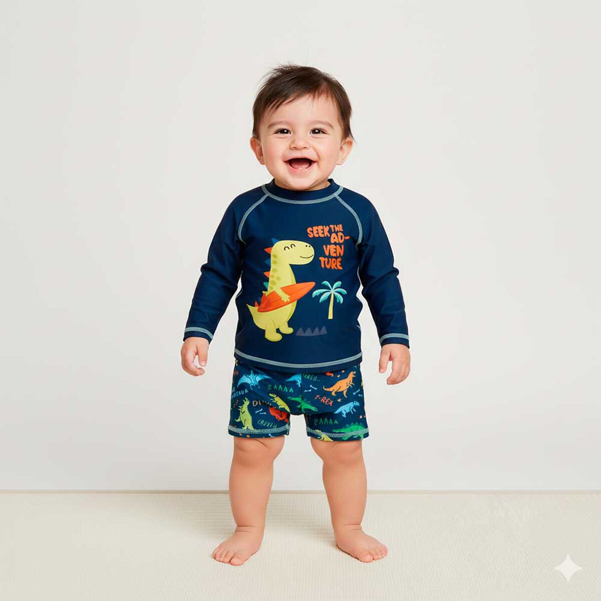 Traje de Ba&ntilde;o Polera+Short UV Chess Baby