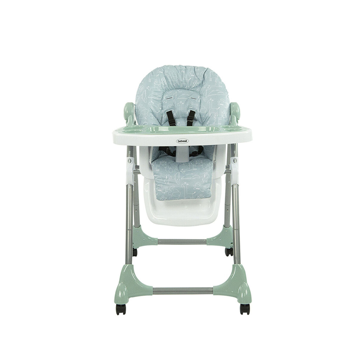 Silla de Comer Multiposiciones Snack SX Verde Bebesit