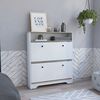 Cómoda TuHome Bi Color Blanco Duna 2 Puertas