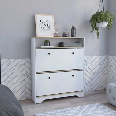 Cómoda TuHome Bi Color Blanco Duna 2 Puertas