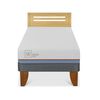 Cama Europea CIC 1,5 Plazas Excellence Plus + Respaldo Munich Mostaza
