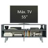 Rack TV Vekkahome Oslo Hasta 55" Gris