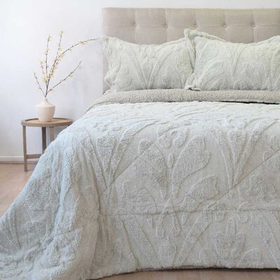 DORAL Cubrecama Doral Super King Jacquard Liso Beige