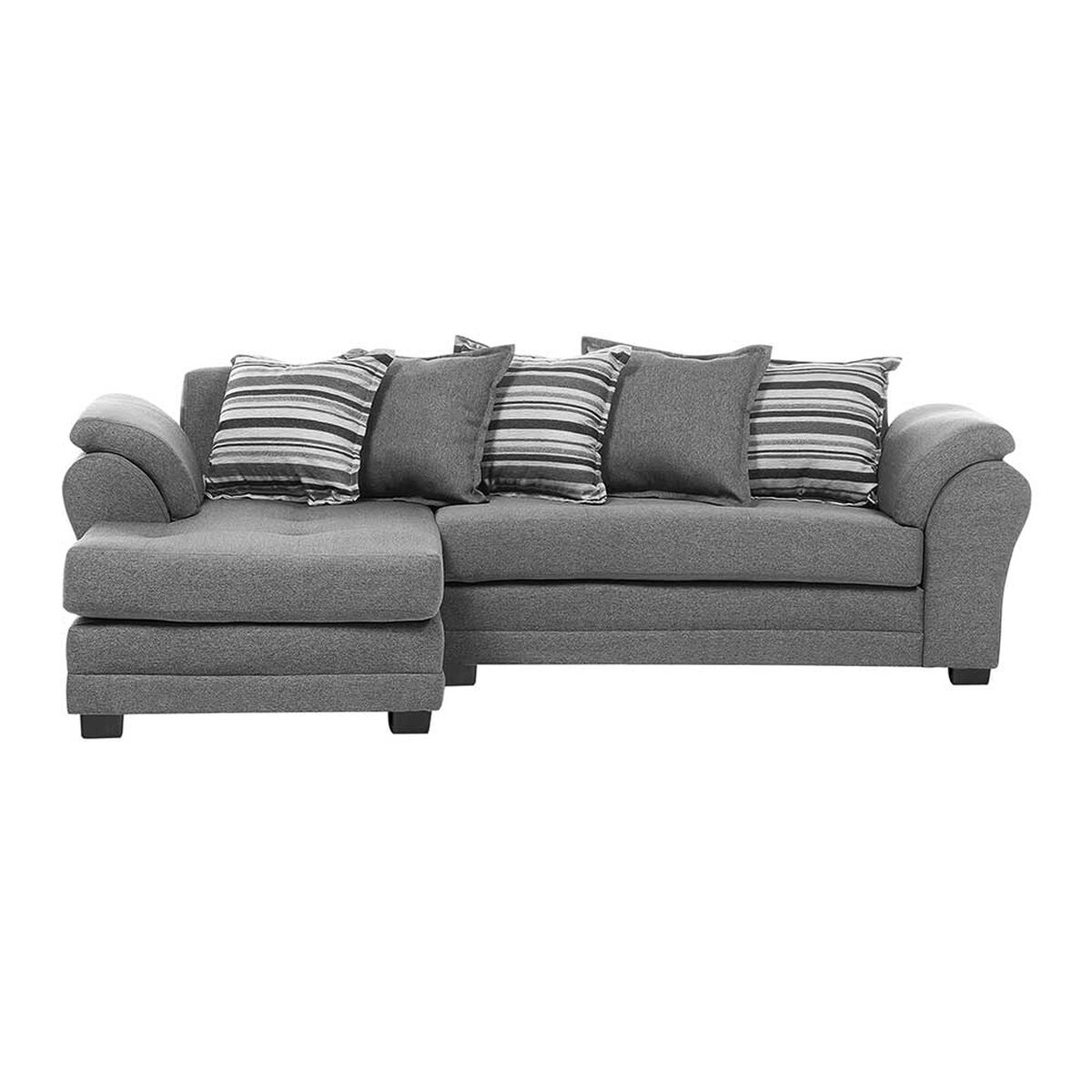 Sof&aacute; Seccional Izquierdo Living Factory Mustang 4 Cuerpos Gris