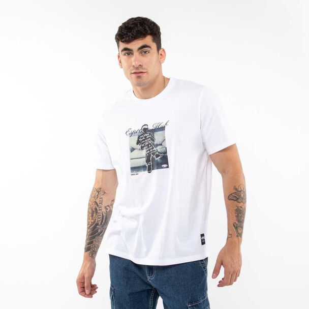 Polera Con Estampado Manga Corta Hombre Icono