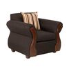 Juego de Living Deco Outlet Tarento Sofá 3 Cuerpos + Dos Sillones 1 Cuerpo Gris Oscuro