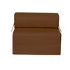 Sof&aacute; Cama Latam Home PU Siena 1 Cuerpo Chocolate