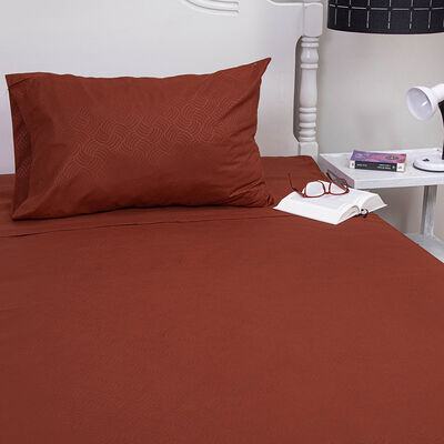 Imagen 2 del producto Juego de Sábanas Doral 1,5 Plazas Embossed Terracota