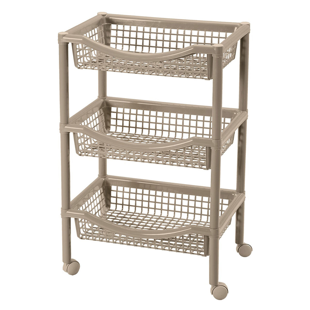 Canasta Movil Rimax Rectangular Taupe