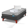 Cama Europea Flex 1,5 Plazas Dream Pocket Box + Almohada + Cubrecolchon Basico