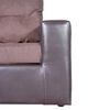 Sofá Seccional Modular Kea Liverpool 5 Cuerpos PU Tela Café