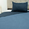 Quilt Doral Hotpress Bi-Color 1,5 Plazas Azul