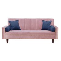 Futón Black Factory Vanguardia 3 Cuerpos Rosa Azul