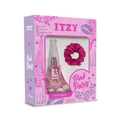 Set Perfume Itzy Pink Paris EDT + Scrunchie