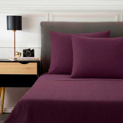 Juego de Sábanas Embossed Zibel 2 Plazas Mora, Azul