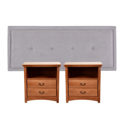 Imagen 2 del producto Respaldo King + 2 Veladores CIC Ganges