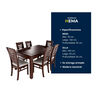 Juego de Comedor Muebles Hema Roma 6 Sillas Chocolate