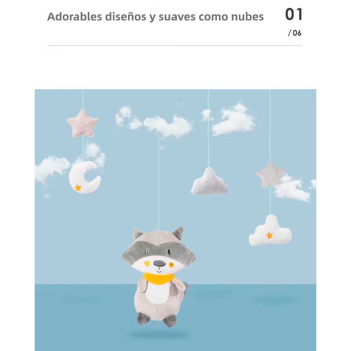 Móvil Musical 360° con Caja Lubabycas Osito
