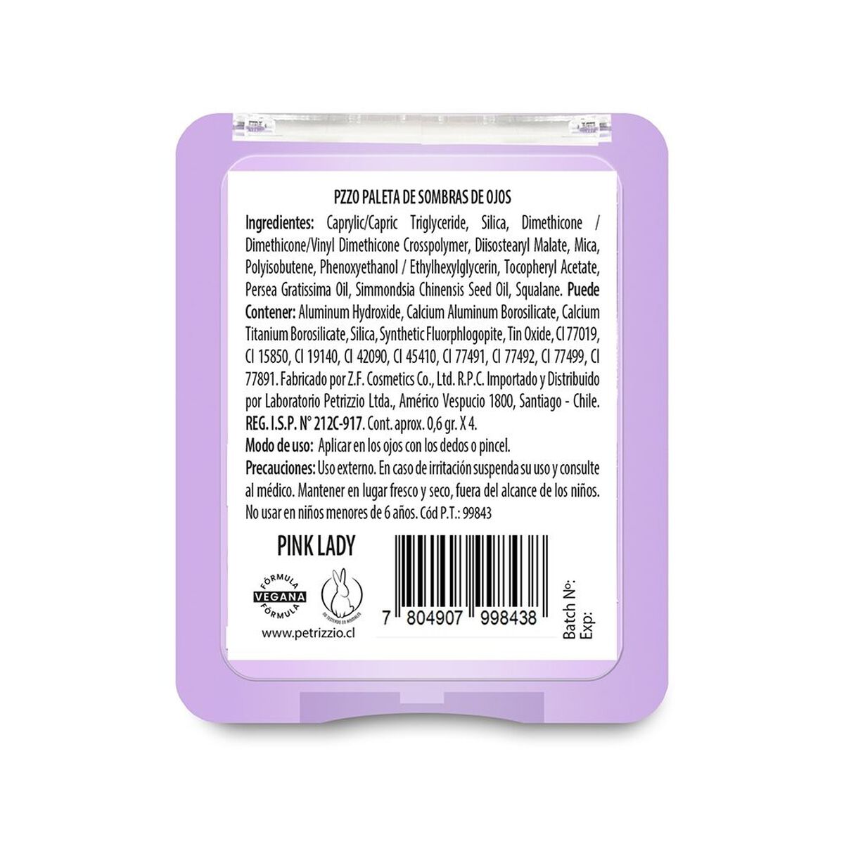 Paleta Box of Color Eyeshadow Pink Lady
