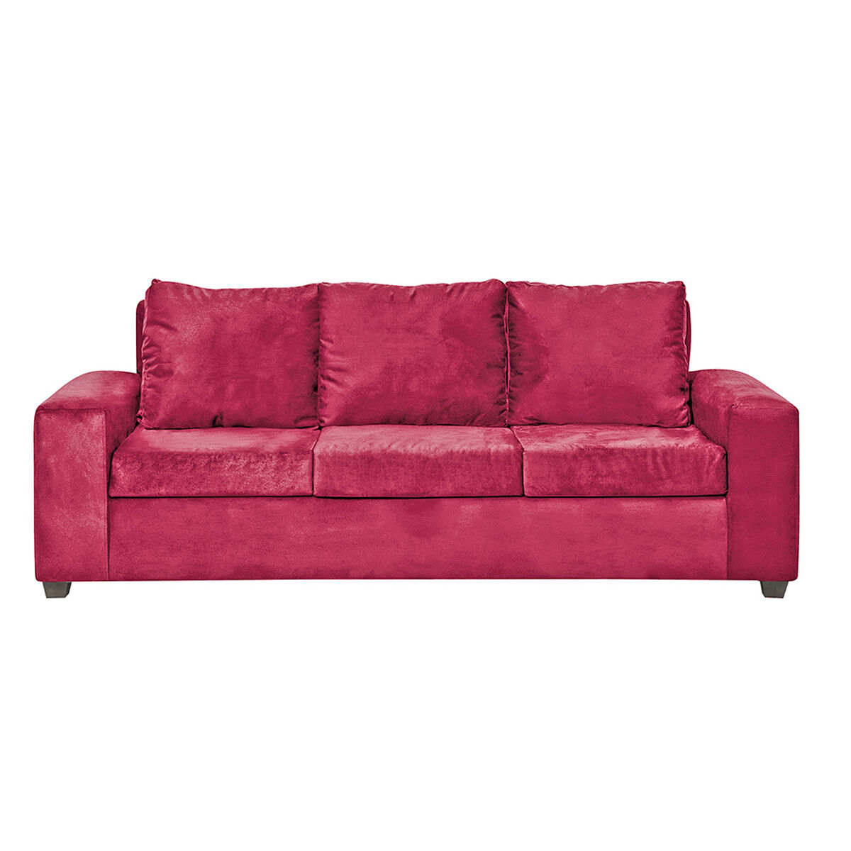 Juego de Living Innovamuebles Kahlo Sofá 3 Cuerpos + Dos Sillones 1 Cuerpo Burdeo
