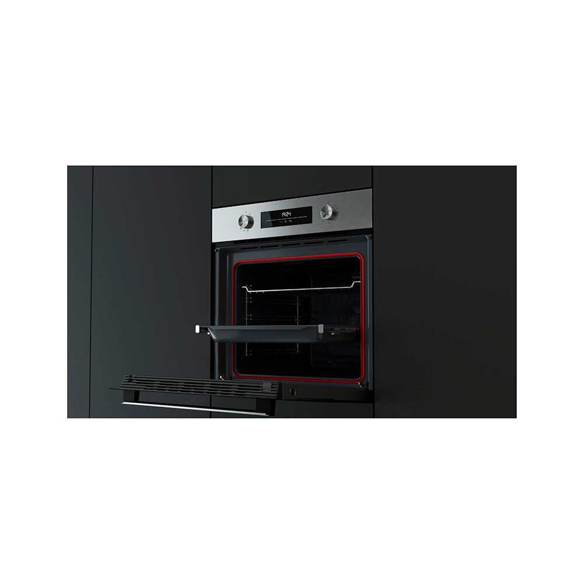 Horno Empotrable Teka HSB 6350 SS 71 lts. Acero Inox + Cristal Negro