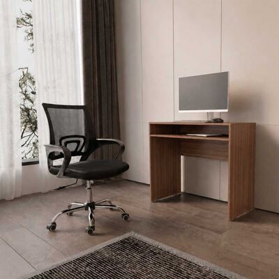 Combo Oficina Escritorio Avellana + Silla New York Negra Arthome