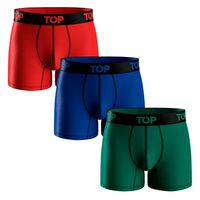 Pack 3 Bóxer Medio Microfibra Hombre Top Color-12