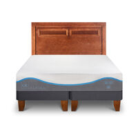 Cama Europea CIC Base Dividida King Alaska + Respaldo