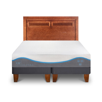 Imagen 1 del producto Cama Europea CIC Base Dividida King Alaska + Respaldo