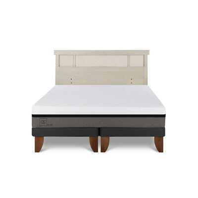 Cama Europea CIC Base Dividida 2 Plazas Balance + Respaldo Dublin Alpino