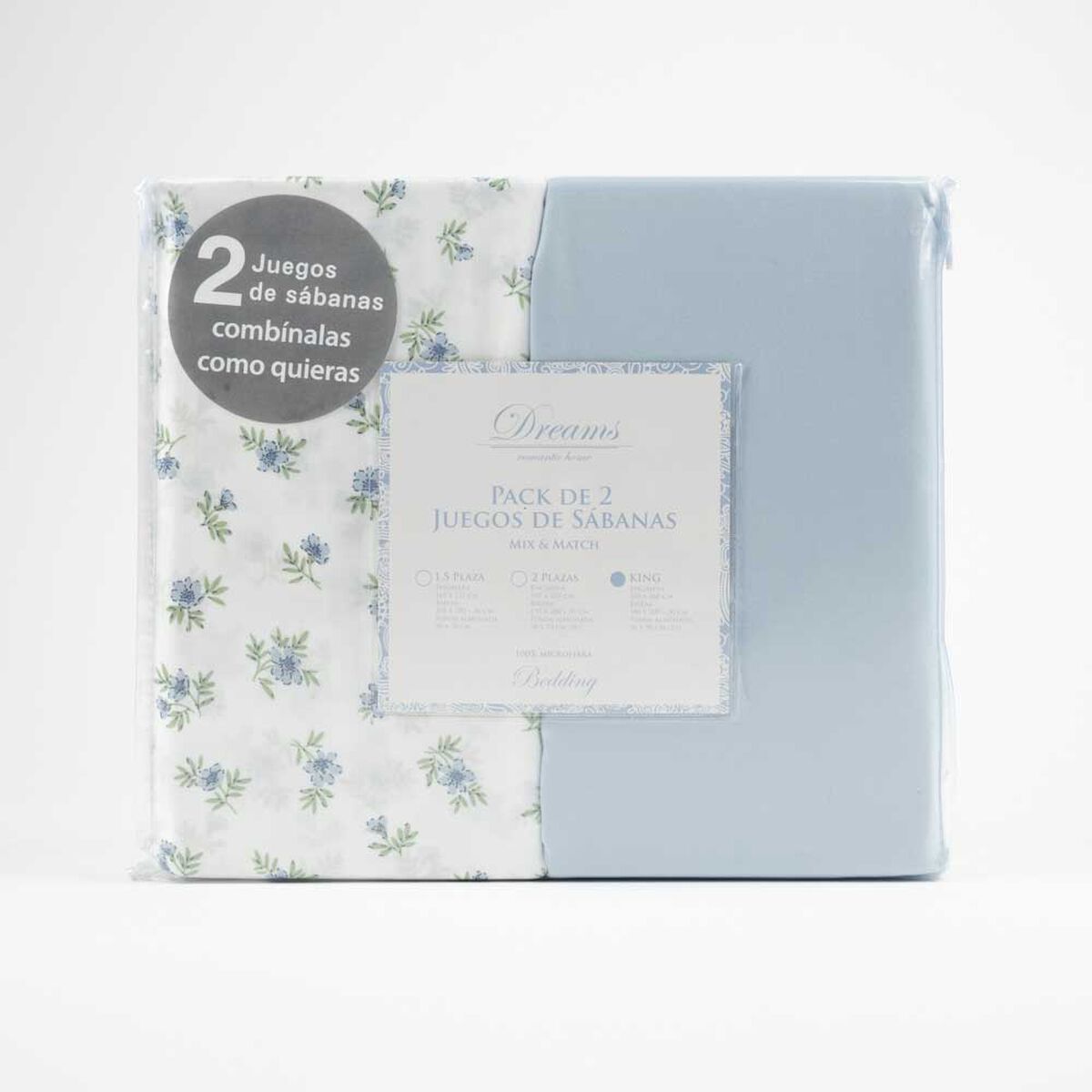Set 2 Juegos de S&aacute;banas Dreams King