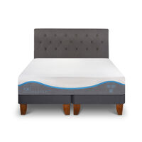 Cama Europea CIC Base Dividida 2 Plazas Alaska + Respaldo