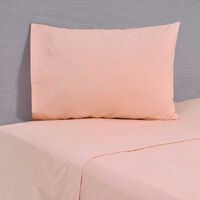 Juego de Sábanas Mashini 144 Hilos 1,5 Plazas Liso Café