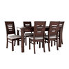 Juego de Comedor Muebles Hema Roma 6 Sillas Chocolate