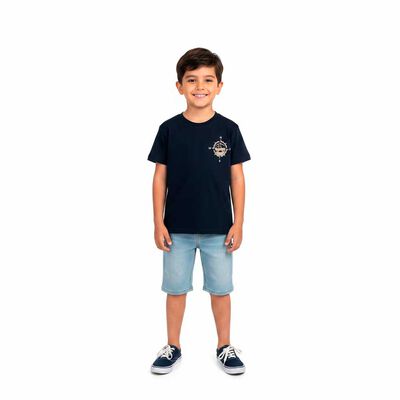 CHESS Polera Manga Corta de Algodón Niño Chess