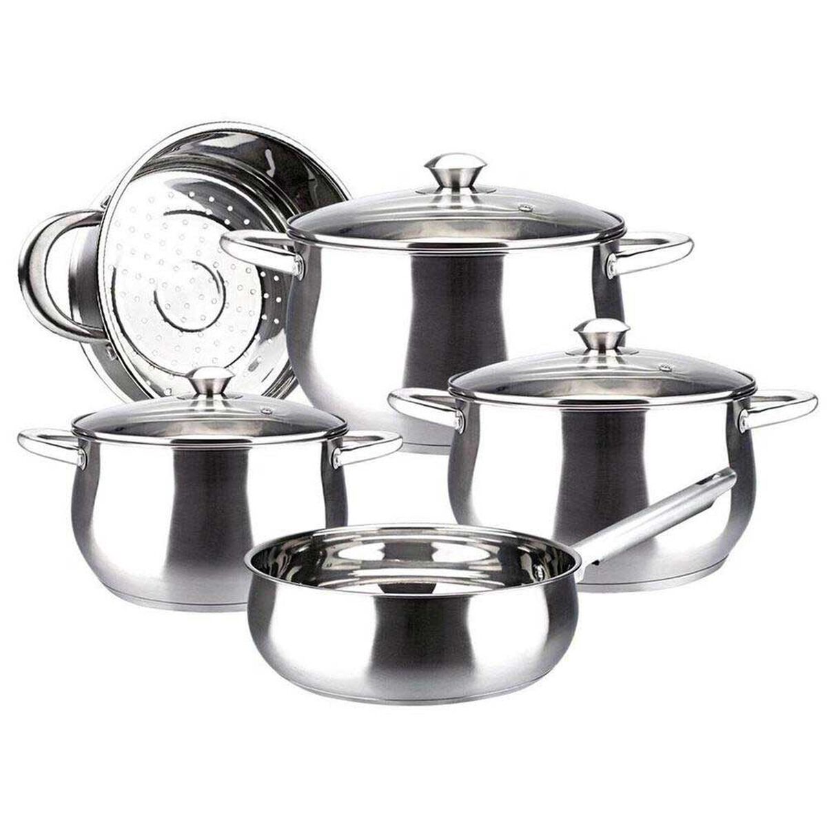 Bater&iacute;a Cocina Acero Inoxidable Marmicoc Frutillar 8 Piezas