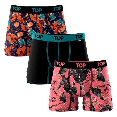 Imagen 1 del producto Pack 3 Bóxer Medio Dragon Ball Super Hombre Top Color-8, Comb 9